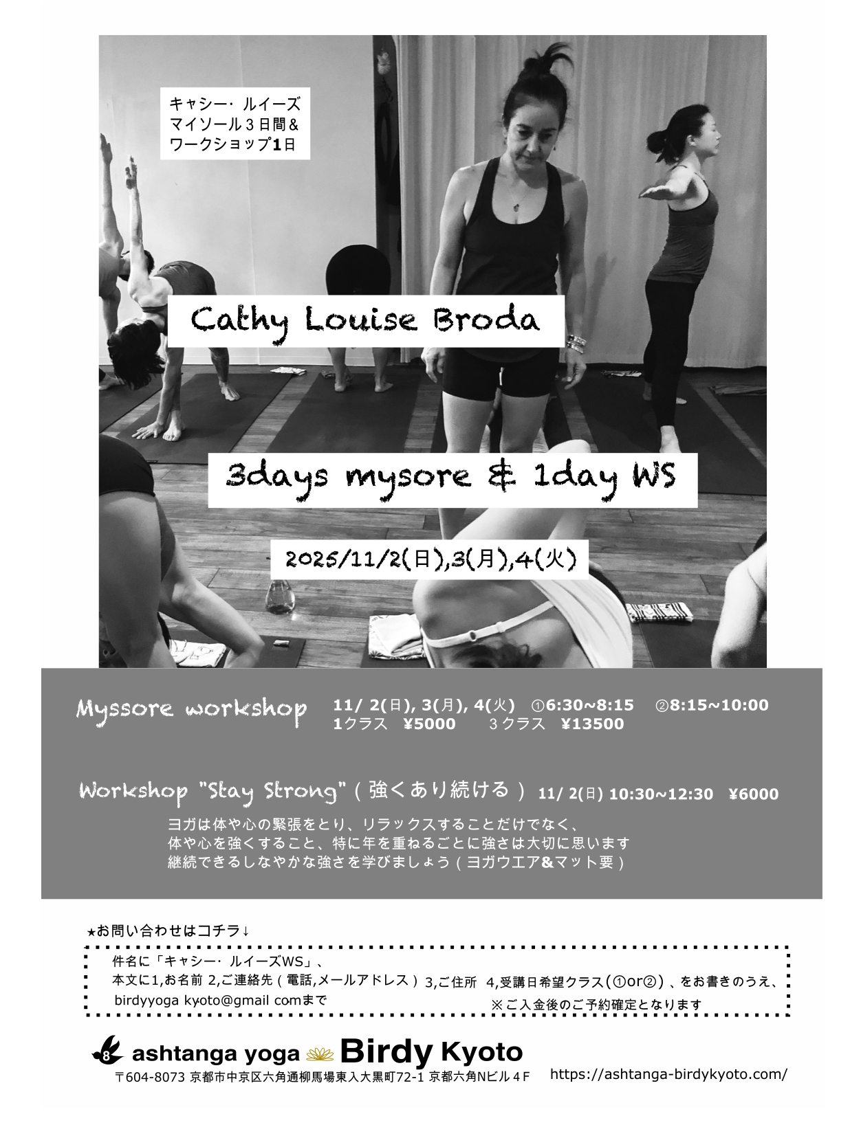 Cathy’s Mysore Workshop